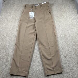 Ricky Singh D&F Men's Baggy Trouser Pant 30X32 (32x30) Tan Wide Leg Stretch NEW